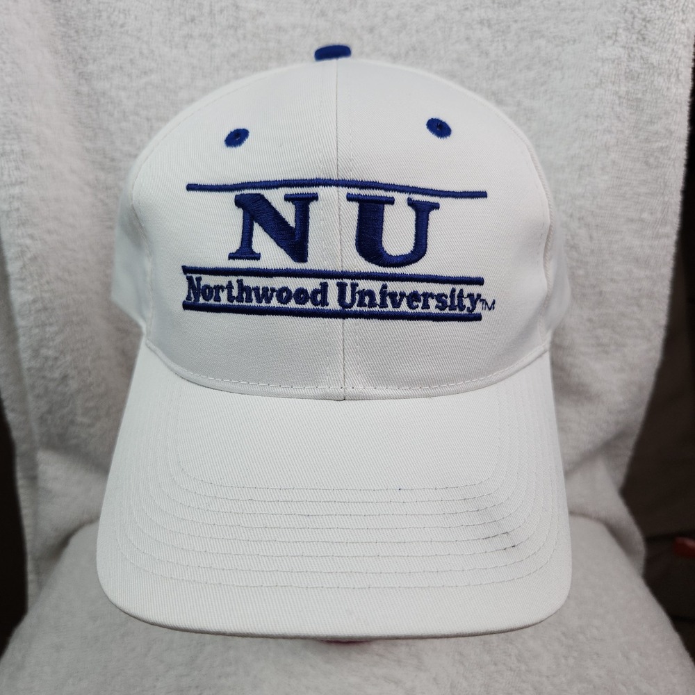 Vintage 90s The Game Northwood University Hat Cap Snapback White 3 Bar
